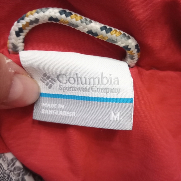 Columbia Pink Utility Jacket with Hood and Water-Resistant Fabric - Picture 2 of 2